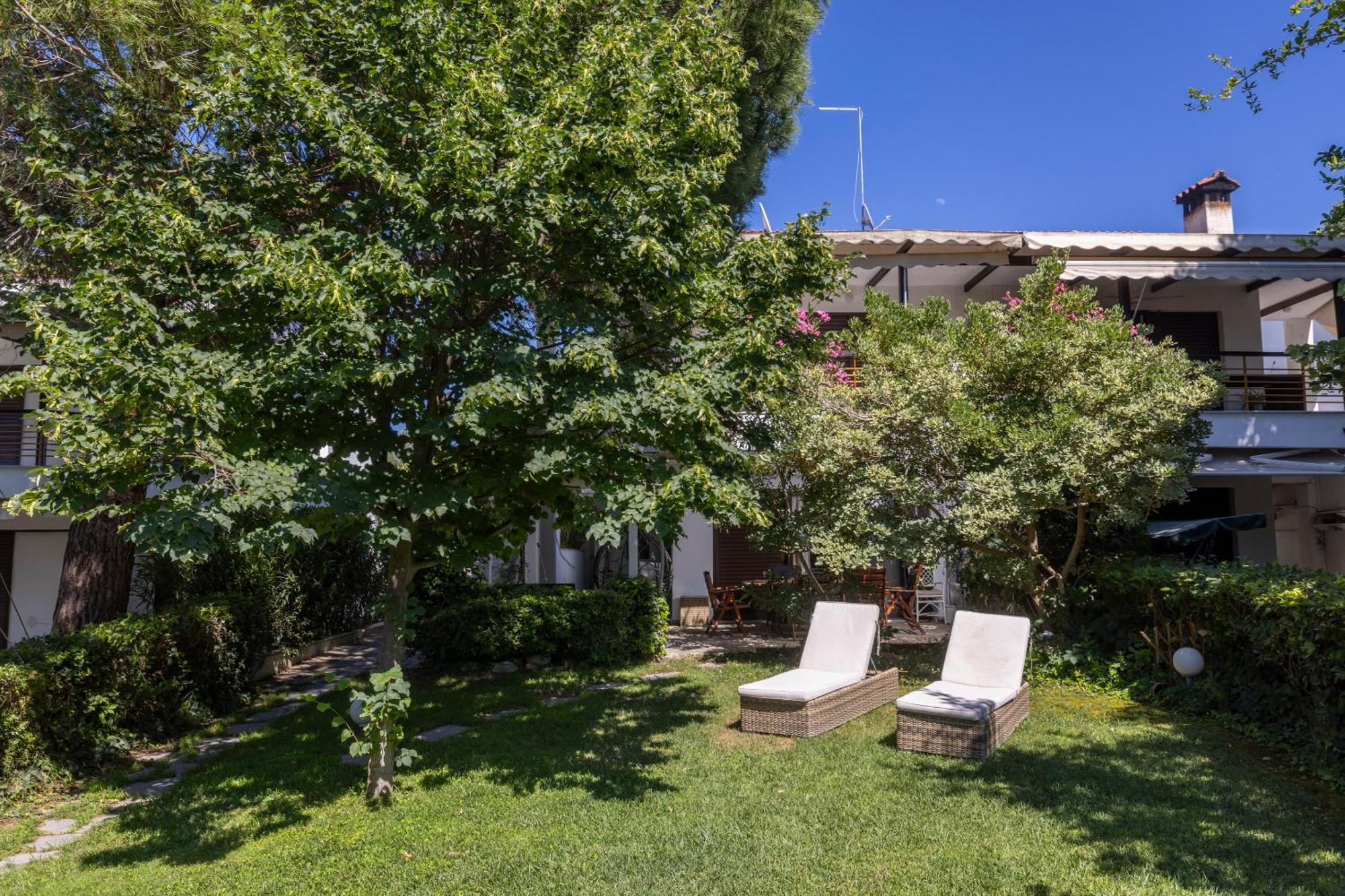 Lovely Villa 3 Min From The Beach Hanioti Exterior foto